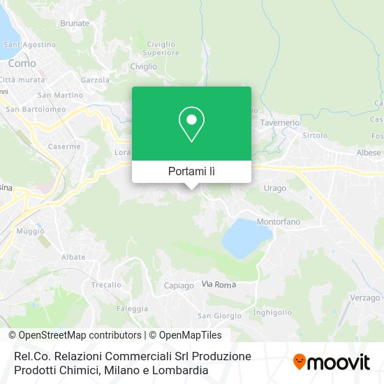 Mappa Rel.Co. Relazioni Commerciali Srl Produzione Prodotti Chimici