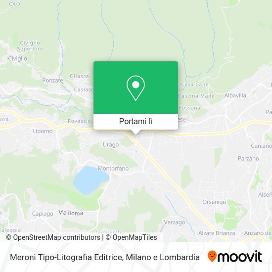 Mappa Meroni Tipo-Litografia Editrice
