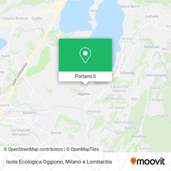 Mappa Isola Ecologica Oggiono
