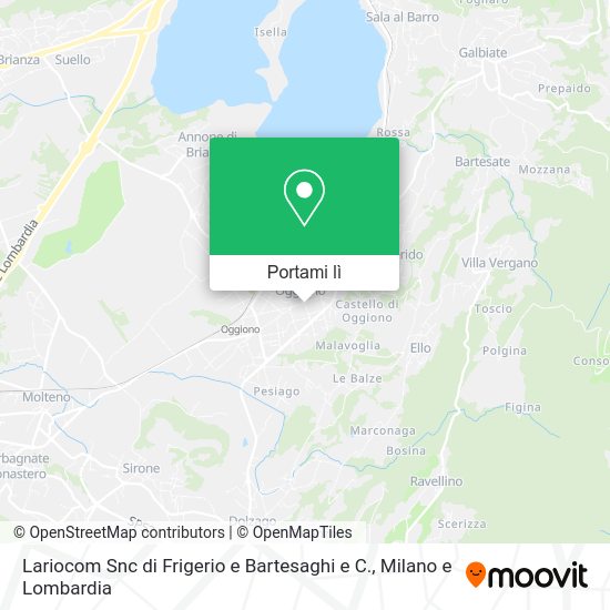 Mappa Lariocom Snc di Frigerio e Bartesaghi e C.