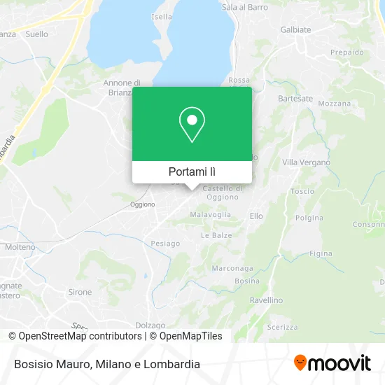 Mappa Bosisio Mauro