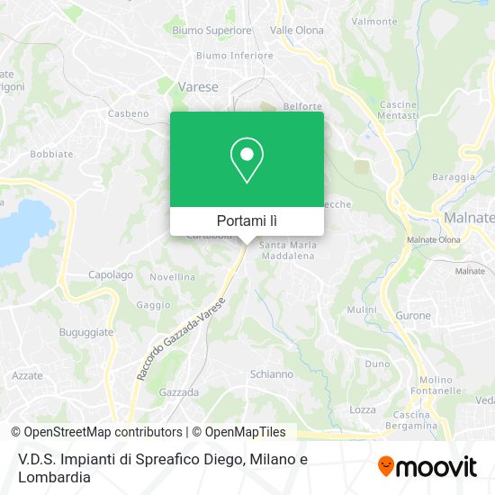 Mappa V.D.S. Impianti di Spreafico Diego