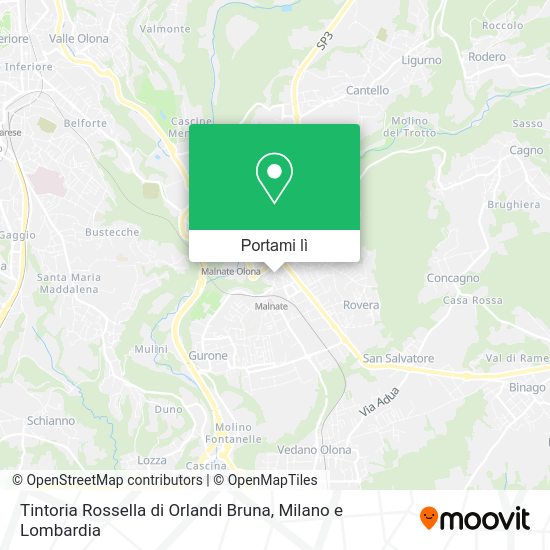 Mappa Tintoria Rossella di Orlandi Bruna