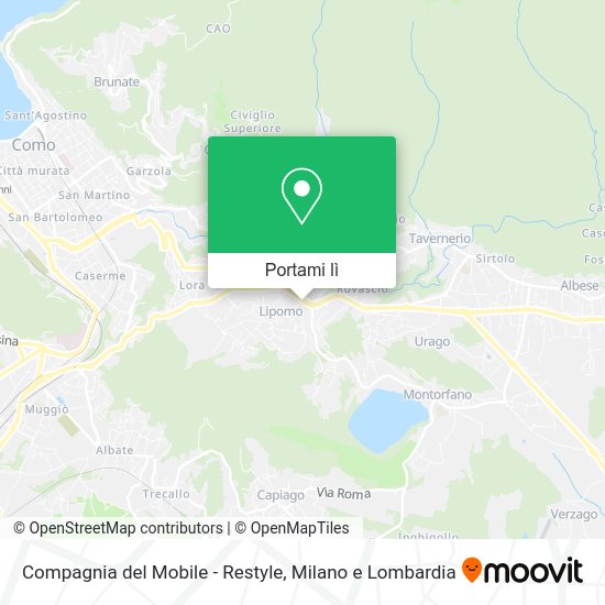 Mappa Compagnia del Mobile - Restyle