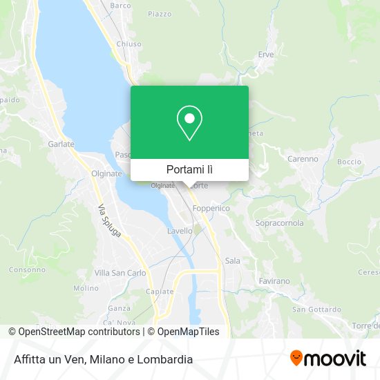 Mappa Affitta un Ven