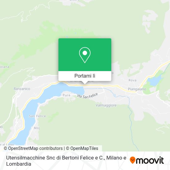 Mappa Utensilmacchine Snc di Bertoni Felice e C.