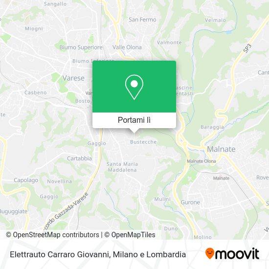 Mappa Elettrauto Carraro Giovanni