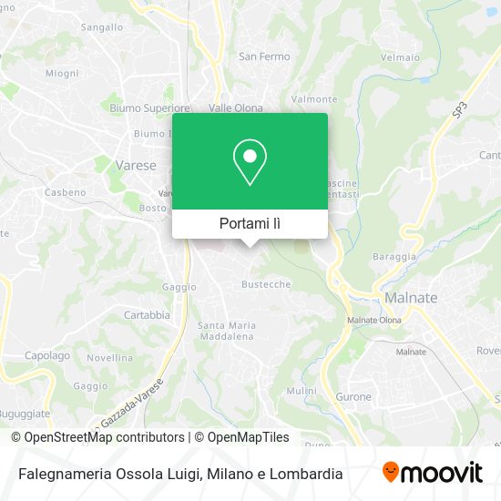 Mappa Falegnameria Ossola Luigi