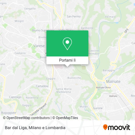 Mappa Bar dal Liga