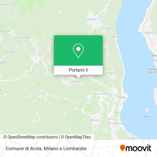 Mappa Comune di Arola