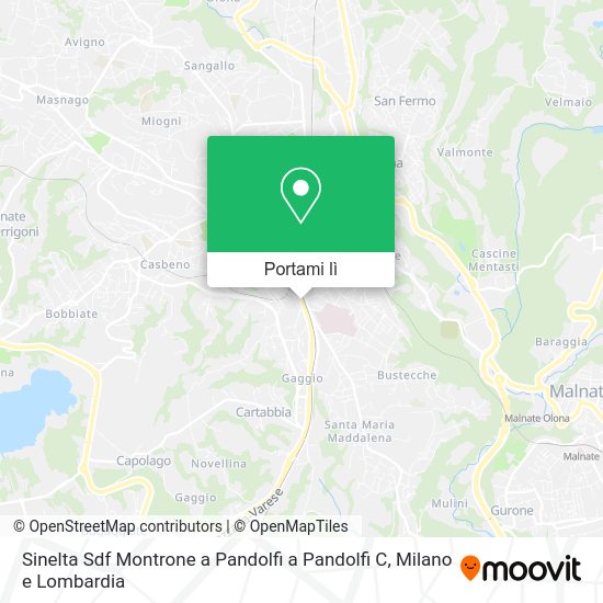 Mappa Sinelta Sdf Montrone a Pandolfi a Pandolfi C