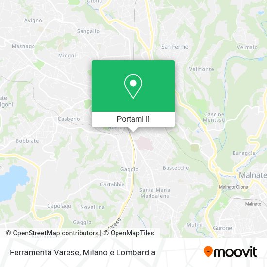 Mappa Ferramenta Varese