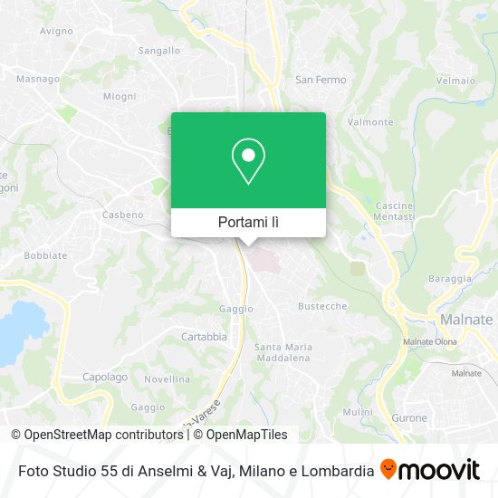 Mappa Foto Studio 55 di Anselmi & Vaj