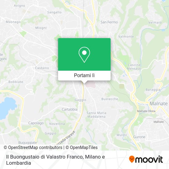 Mappa Il Buongustaio di Valastro Franco