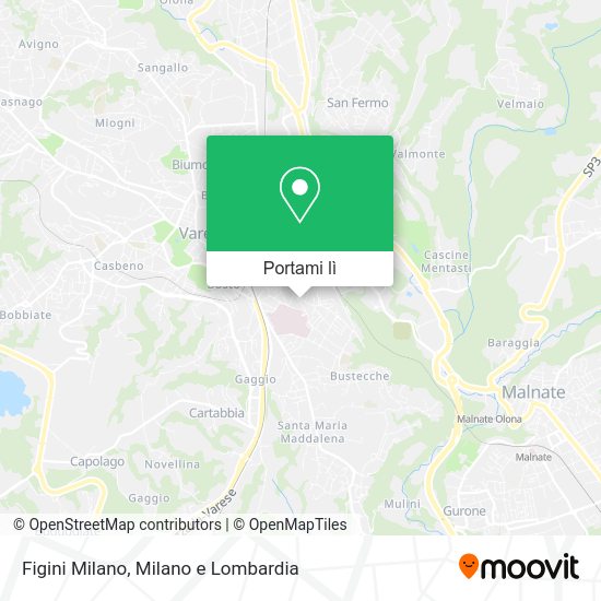 Mappa Figini Milano
