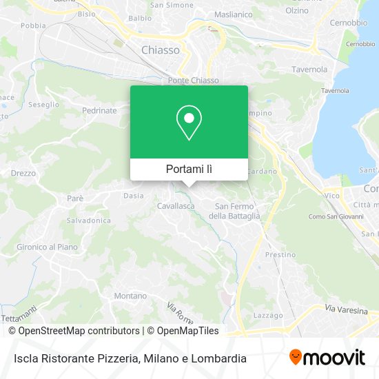 Mappa Iscla Ristorante Pizzeria