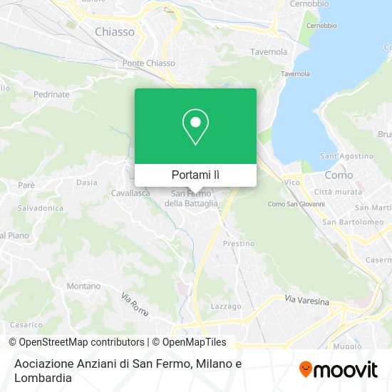 Mappa Aociazione Anziani di San Fermo