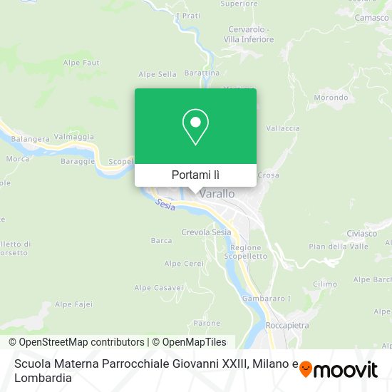 Mappa Scuola Materna Parrocchiale Giovanni XXIII