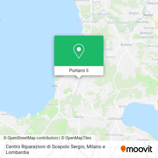 Mappa Centro Riparazioni di Scapolo Sergio
