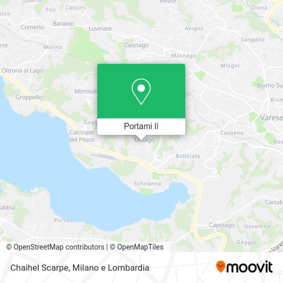 Mappa Chaihel Scarpe