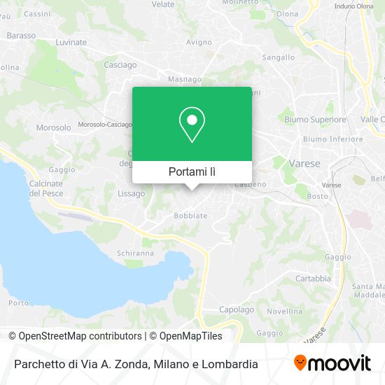 Mappa Parchetto di Via A. Zonda