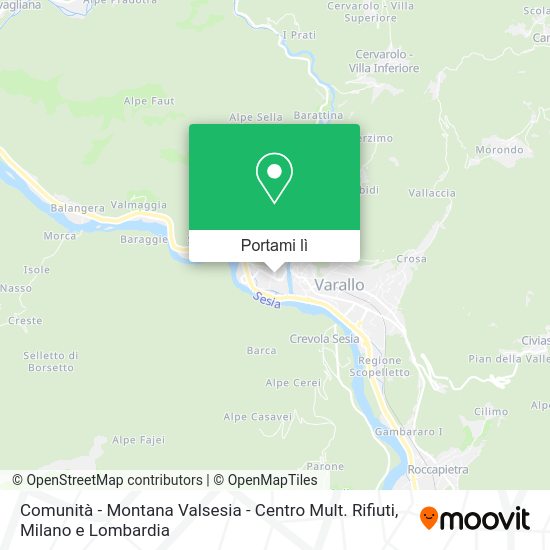 Mappa Comunità - Montana Valsesia - Centro Mult. Rifiuti