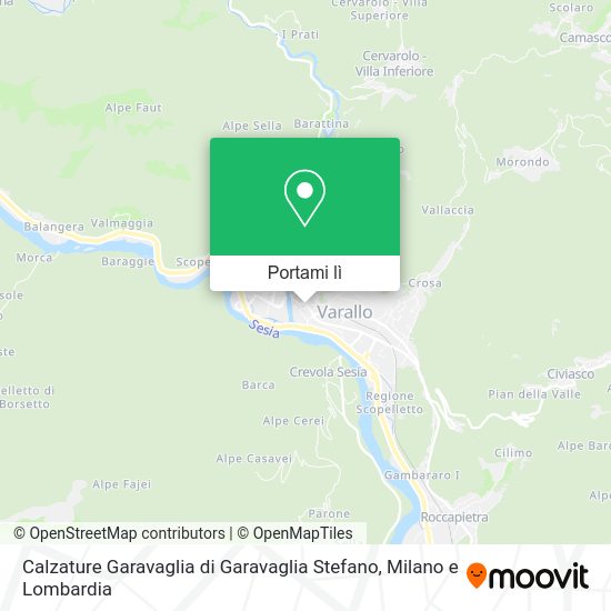 Mappa Calzature Garavaglia di Garavaglia Stefano