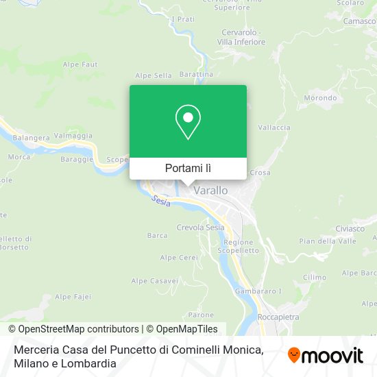 Mappa Merceria Casa del Puncetto di Cominelli Monica