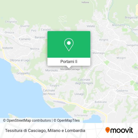 Mappa Tessitura di Casciago