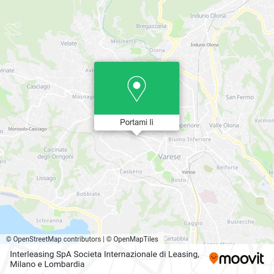 Mappa Interleasing SpA Societa Internazionale di Leasing