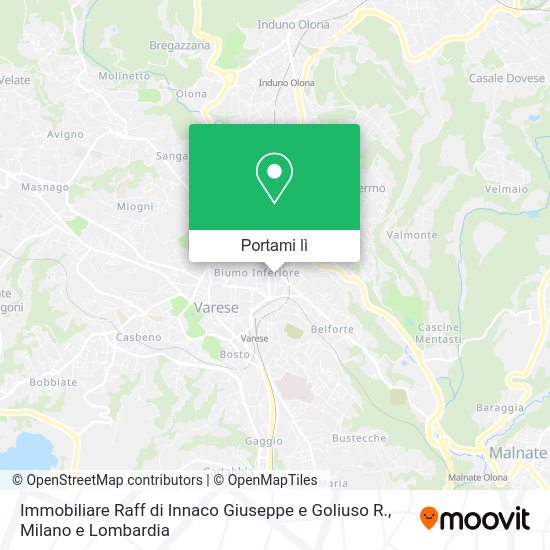Mappa Immobiliare Raff di Innaco Giuseppe e Goliuso R.