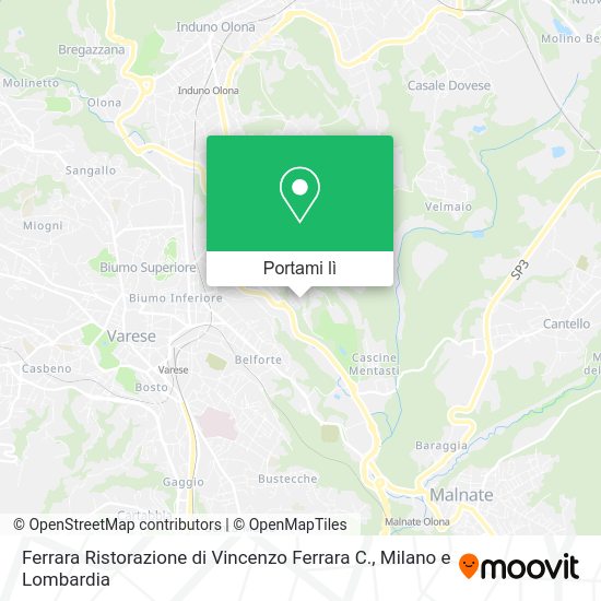 Mappa Ferrara Ristorazione di Vincenzo Ferrara C.