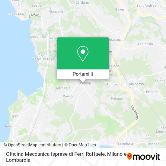 Mappa Officina Meccanica Isprese di Ferri Raffaele