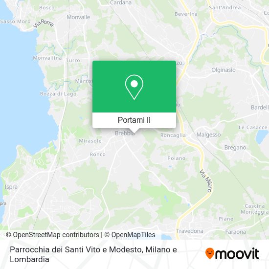 Mappa Parrocchia dei Santi Vito e Modesto
