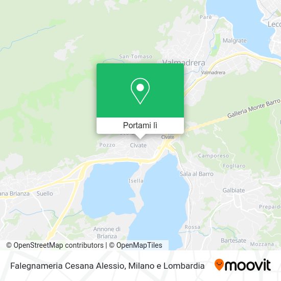 Mappa Falegnameria Cesana Alessio