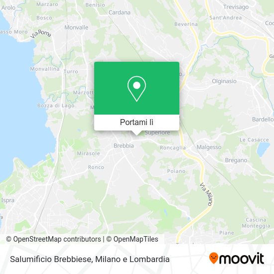 Mappa Salumificio Brebbiese
