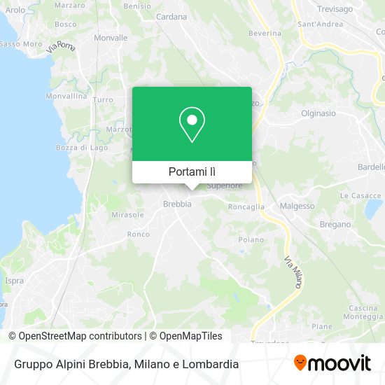 Mappa Gruppo Alpini Brebbia