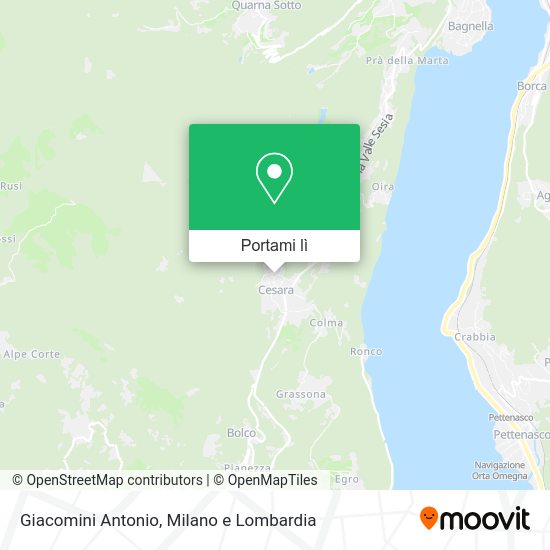 Mappa Giacomini Antonio