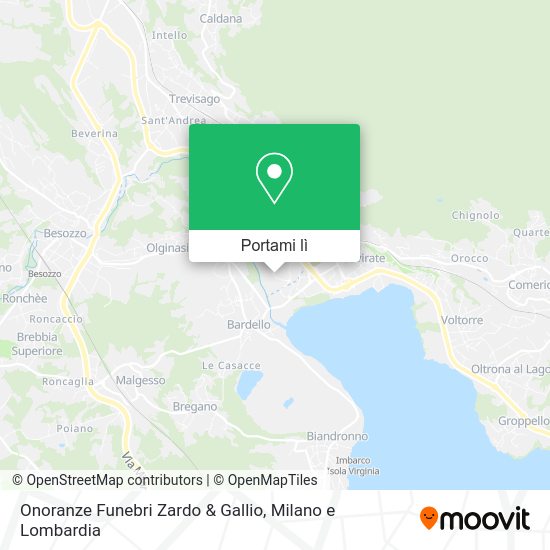 Mappa Onoranze Funebri Zardo & Gallio