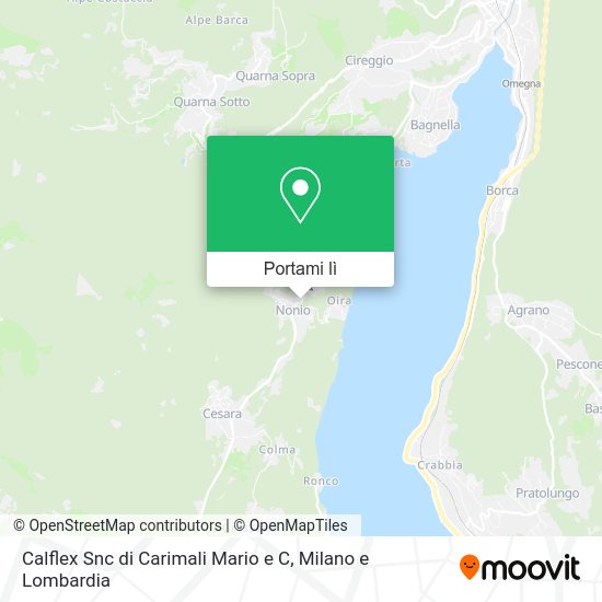 Mappa Calflex Snc di Carimali Mario e C