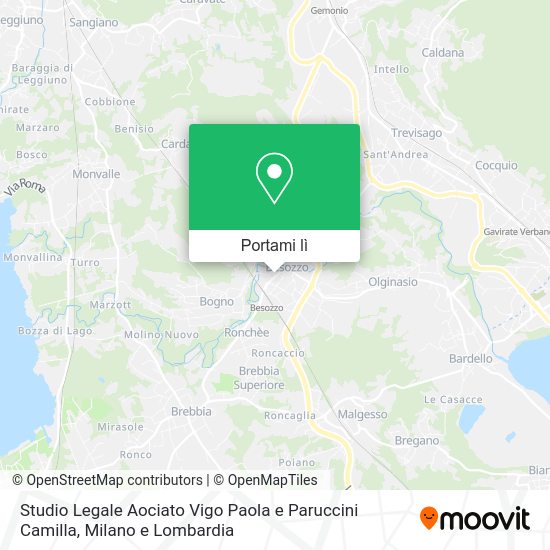 Mappa Studio Legale Aociato Vigo Paola e Paruccini Camilla
