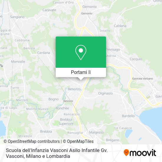 Mappa Scuola dell'Infanzia Vasconi Asilo Infantile Gv. Vasconi