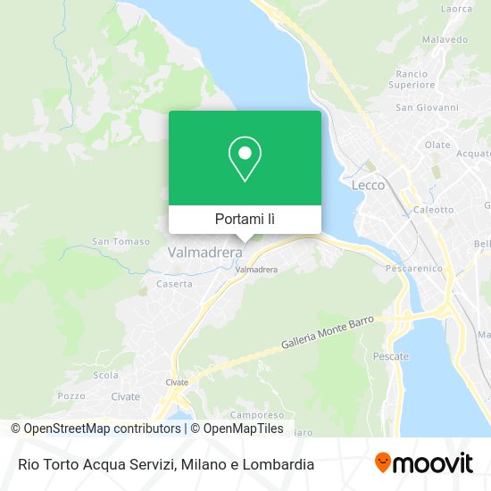 Mappa Rio Torto Acqua Servizi