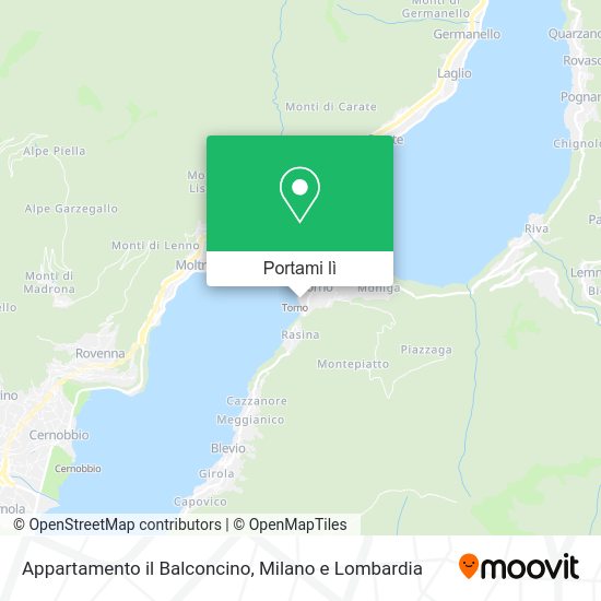 Mappa Appartamento il Balconcino