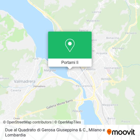 Mappa Due al Quadrato di Gerosa Giuseppina & C.