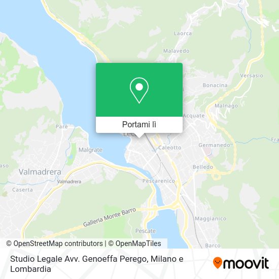 Mappa Studio Legale Avv. Genoeffa Perego