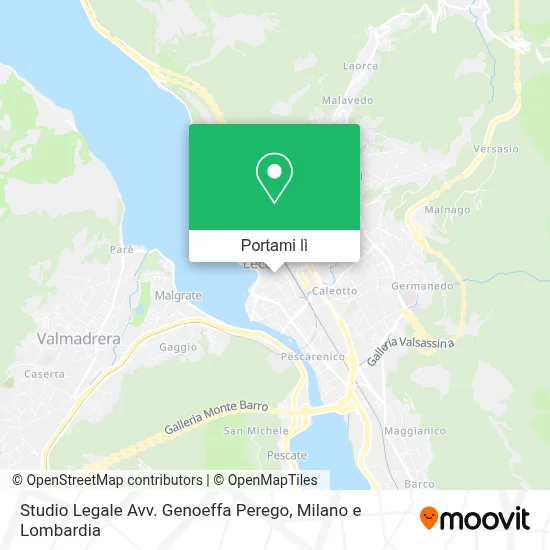 Mappa Studio Legale Avv. Genoeffa Perego