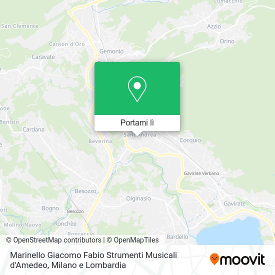 Mappa Marinello Giacomo Fabio Strumenti Musicali d'Amedeo