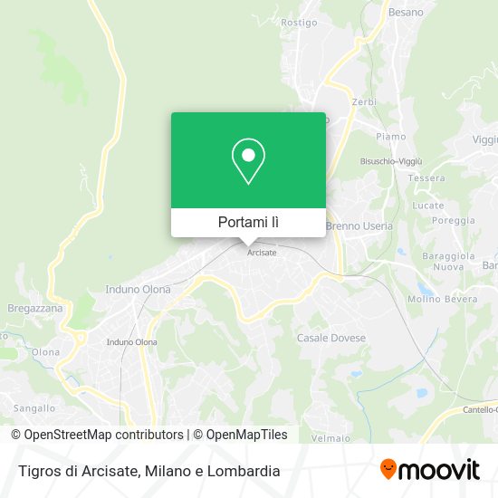 Mappa Tigros di Arcisate