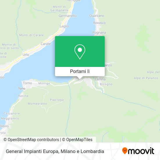 Mappa General Impianti Europa
